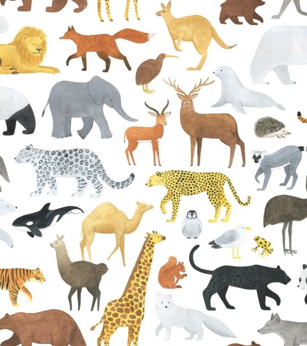 living-earth-kids-wallpaper-animals-pattern