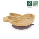 Bebemama-miniland-assiette-en-bois-Oiseau-avec-ventouse-1